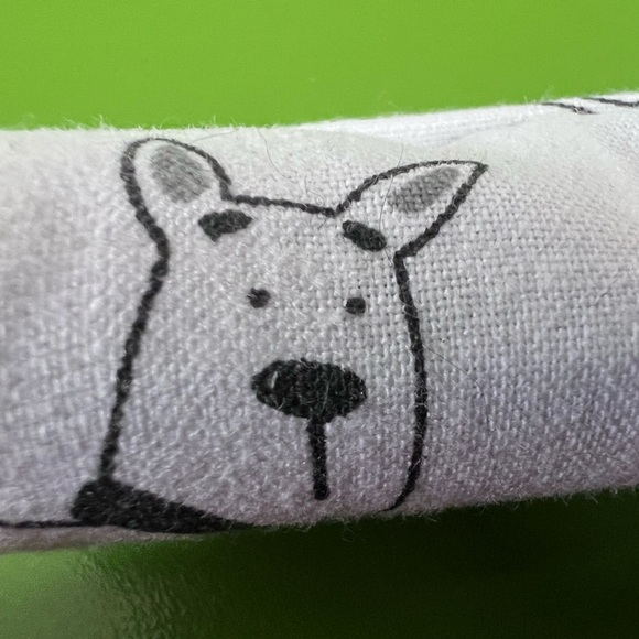 FAT QUARTER dog breed cartoon sketch outline fabric cotton print puppy assorted - Picture 4 of 9